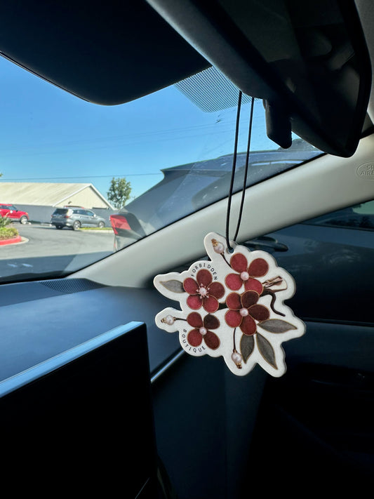 Hanging Car Refreshner -Flower Themed
