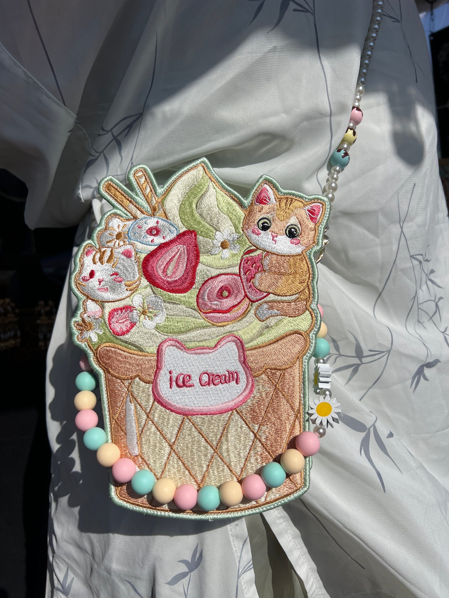 Ice cream kitty bag