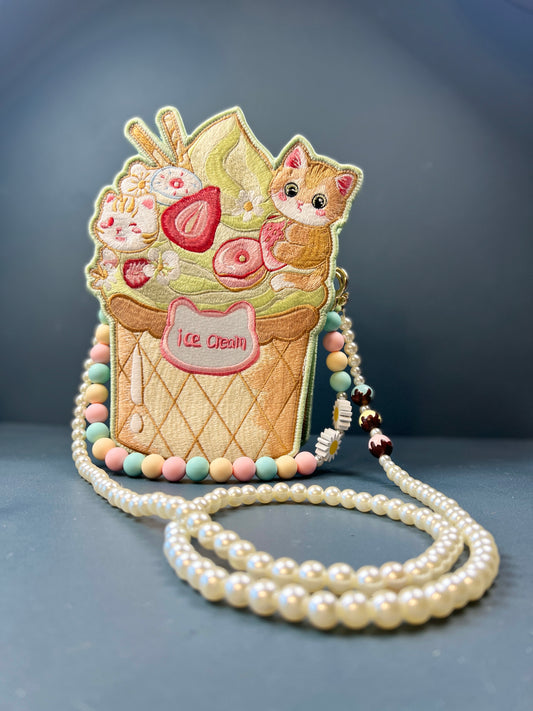 Ice cream kitty bag