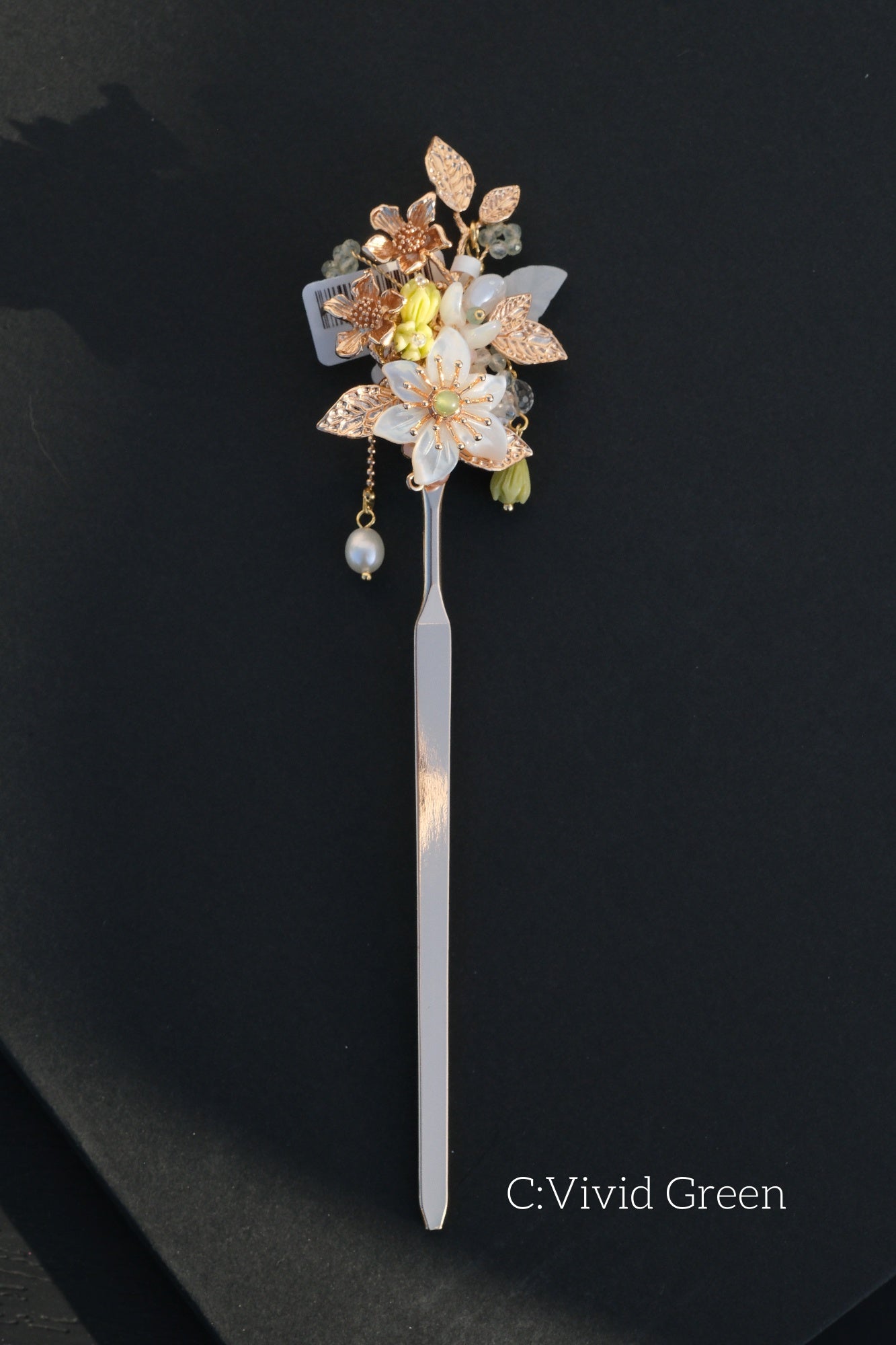 Vivid Green Hair Pin