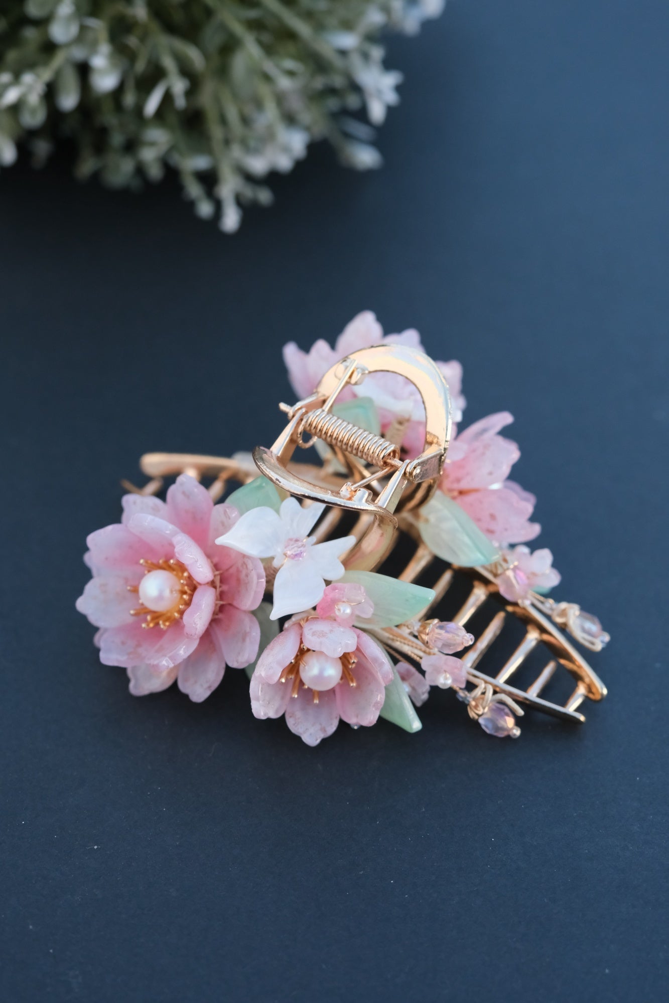 Colored Glaze Hair Claw