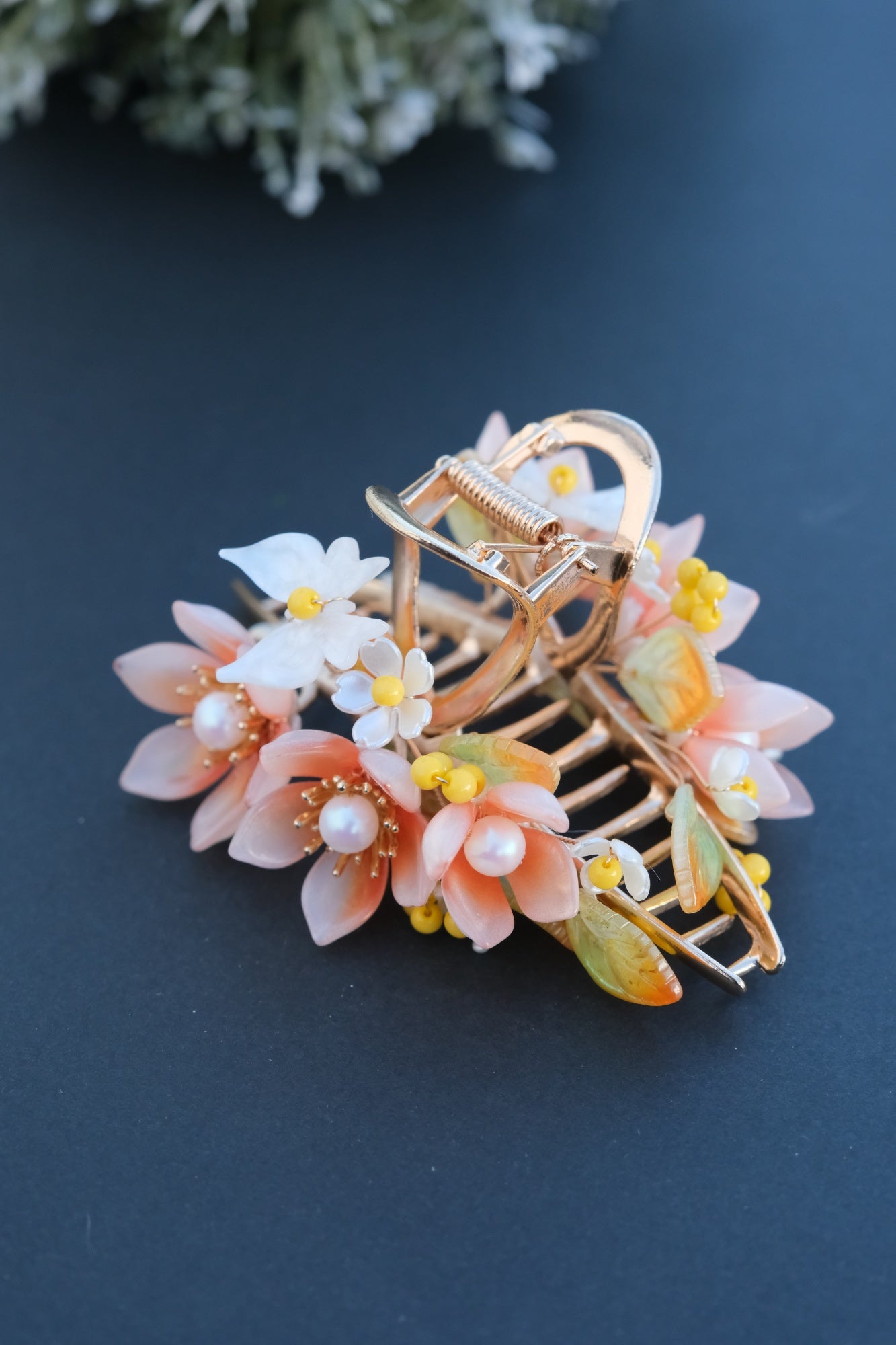 Colored Glaze Hair Claw