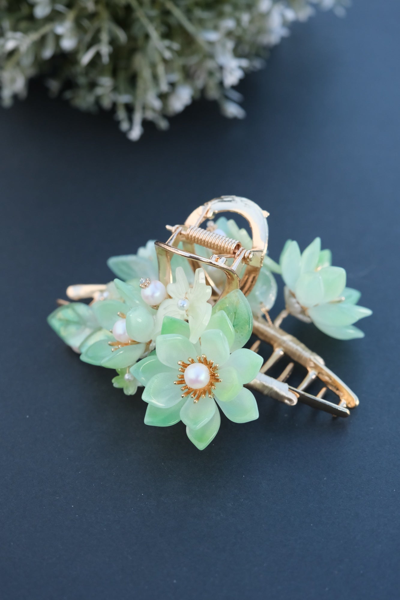 Colored Glaze Hair Claw