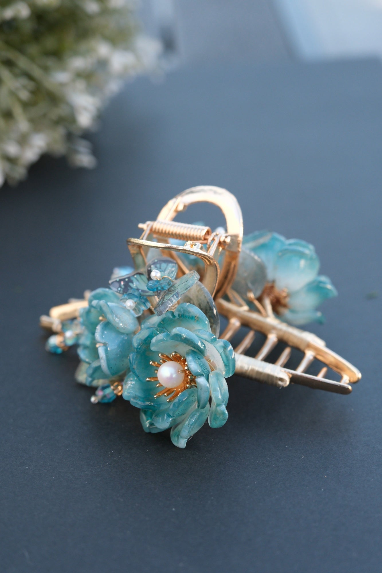 Colored Glaze Hair Claw