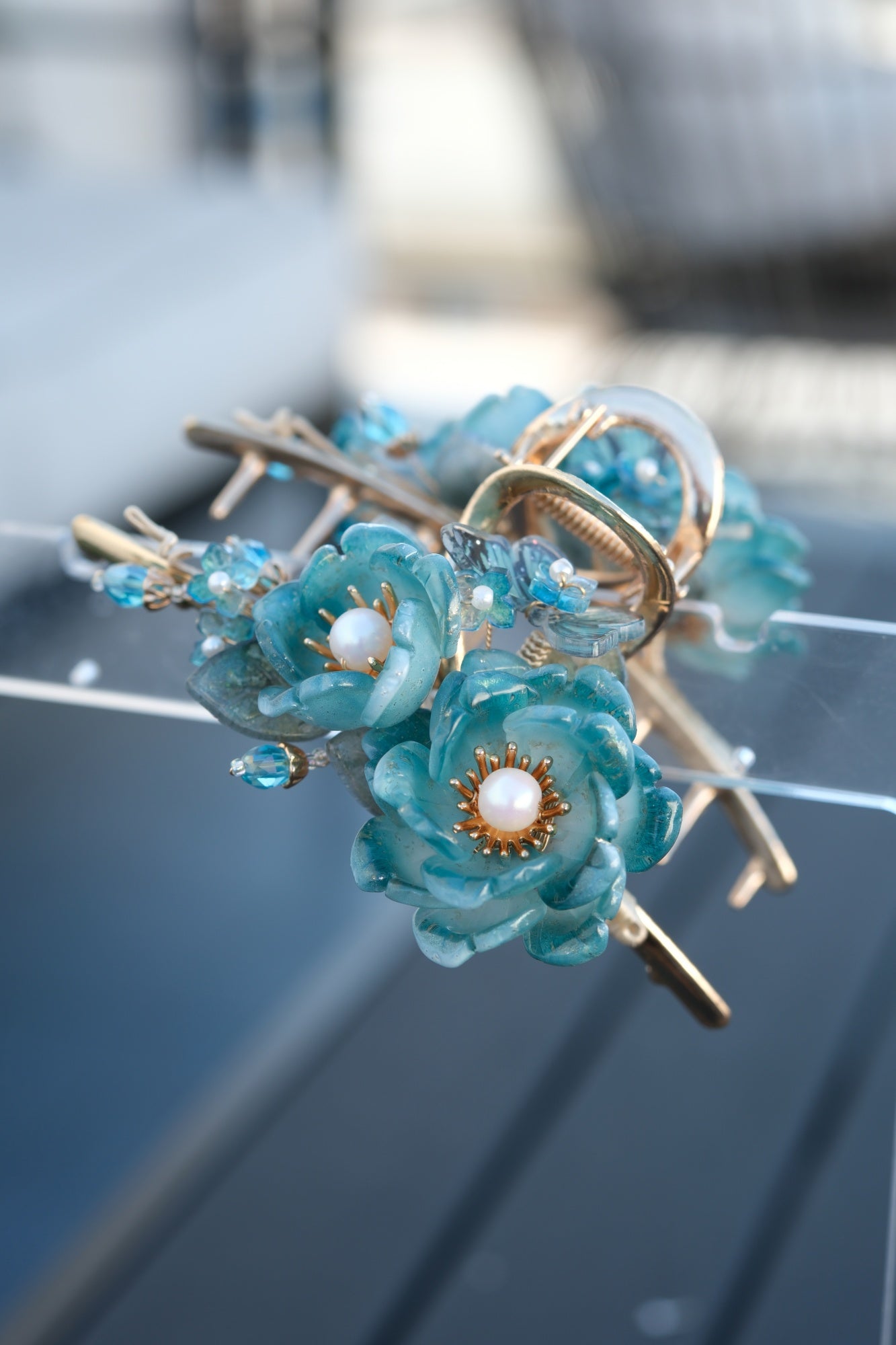 Colored Glaze Hair Claw