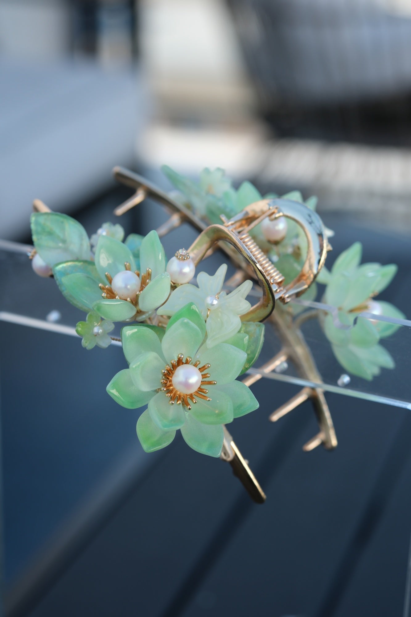 Colored Glaze Hair Claw