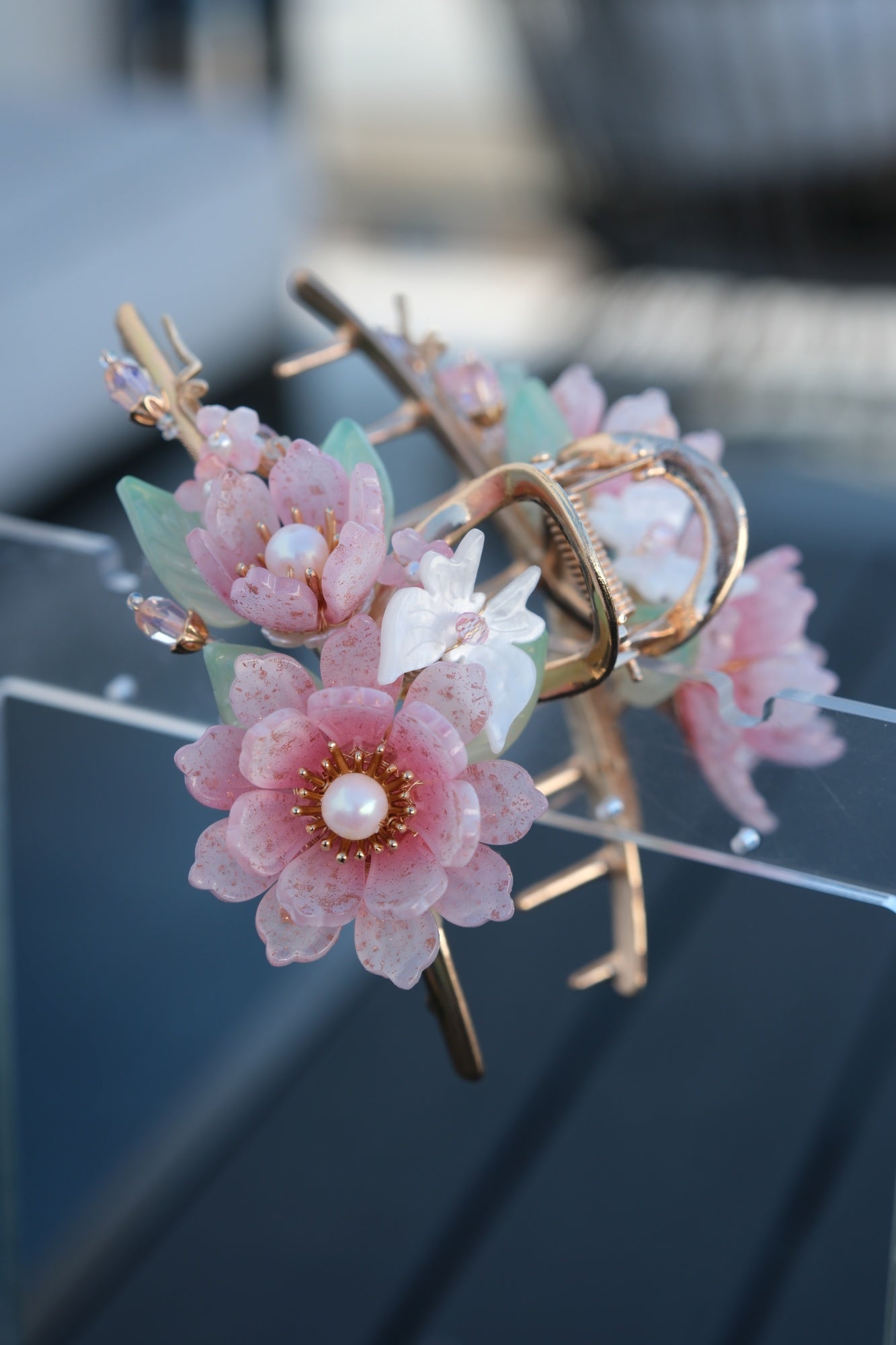 Colored Glaze Hair Claw