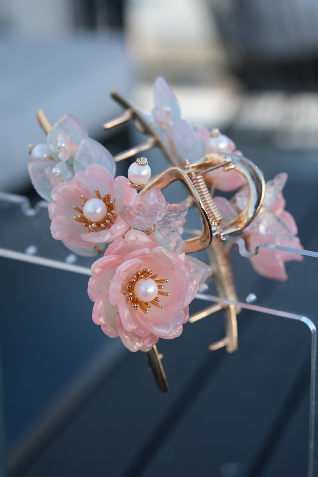 Colored Glaze Hair Claw