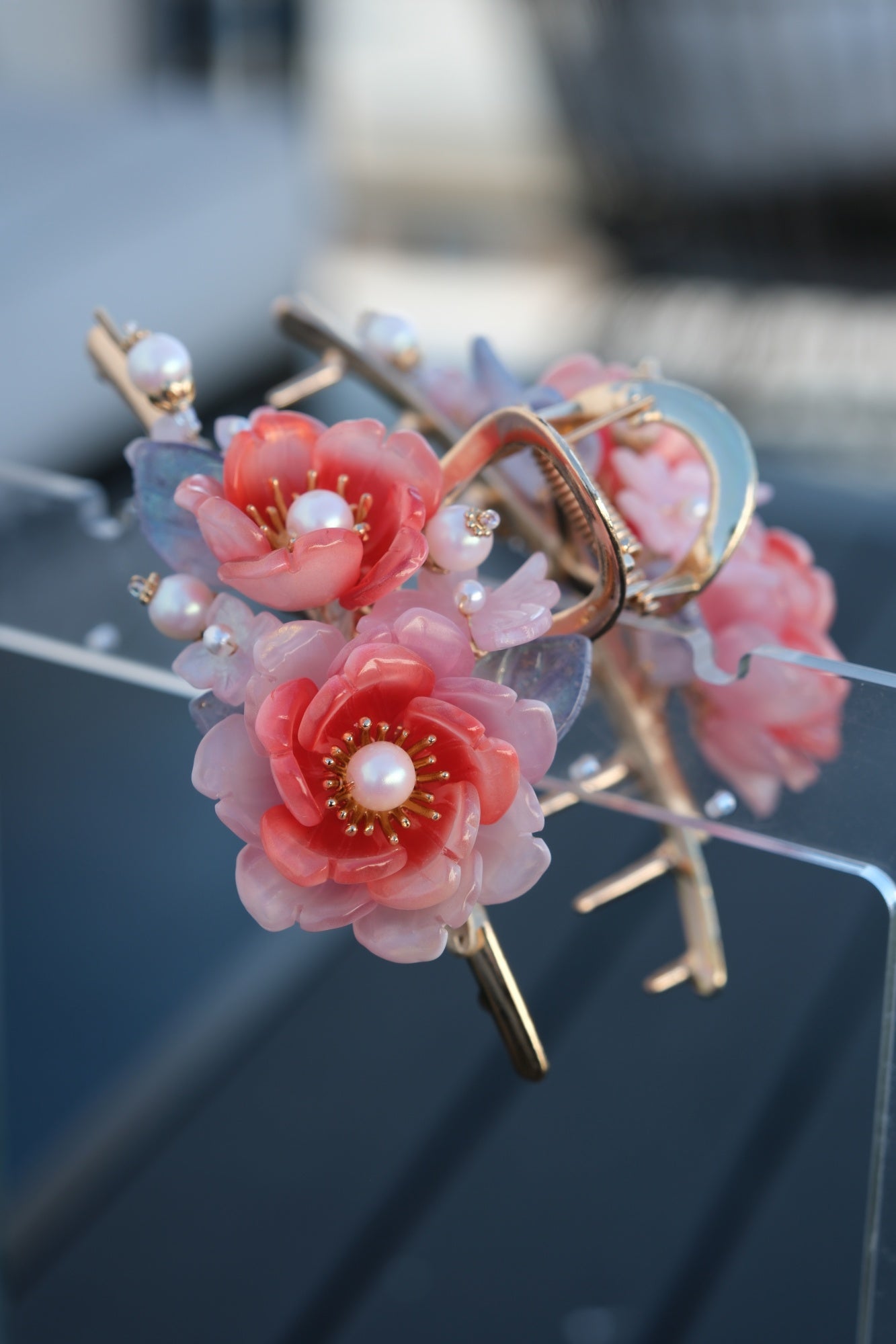 Colored Glaze Hair Claw