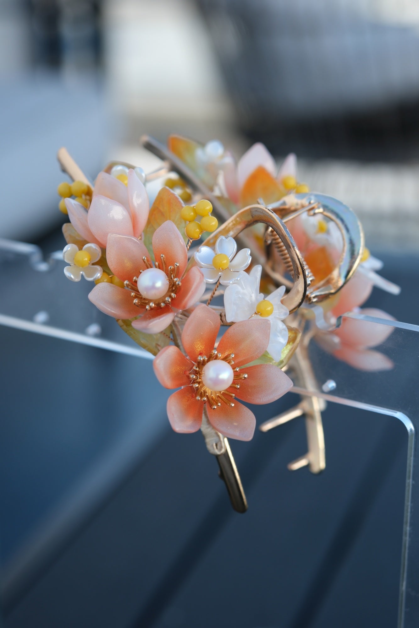 Colored Glaze Hair Claw