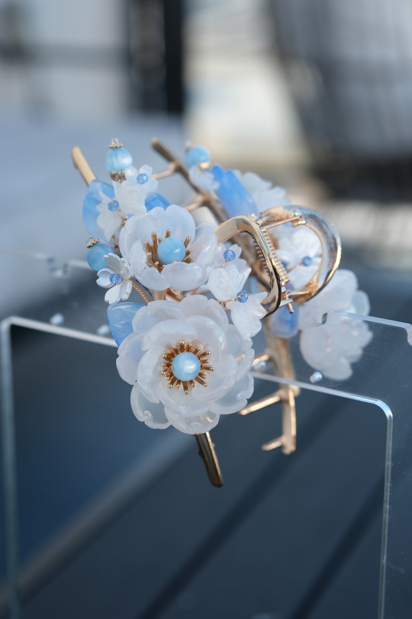 Colored Glaze Hair Claw