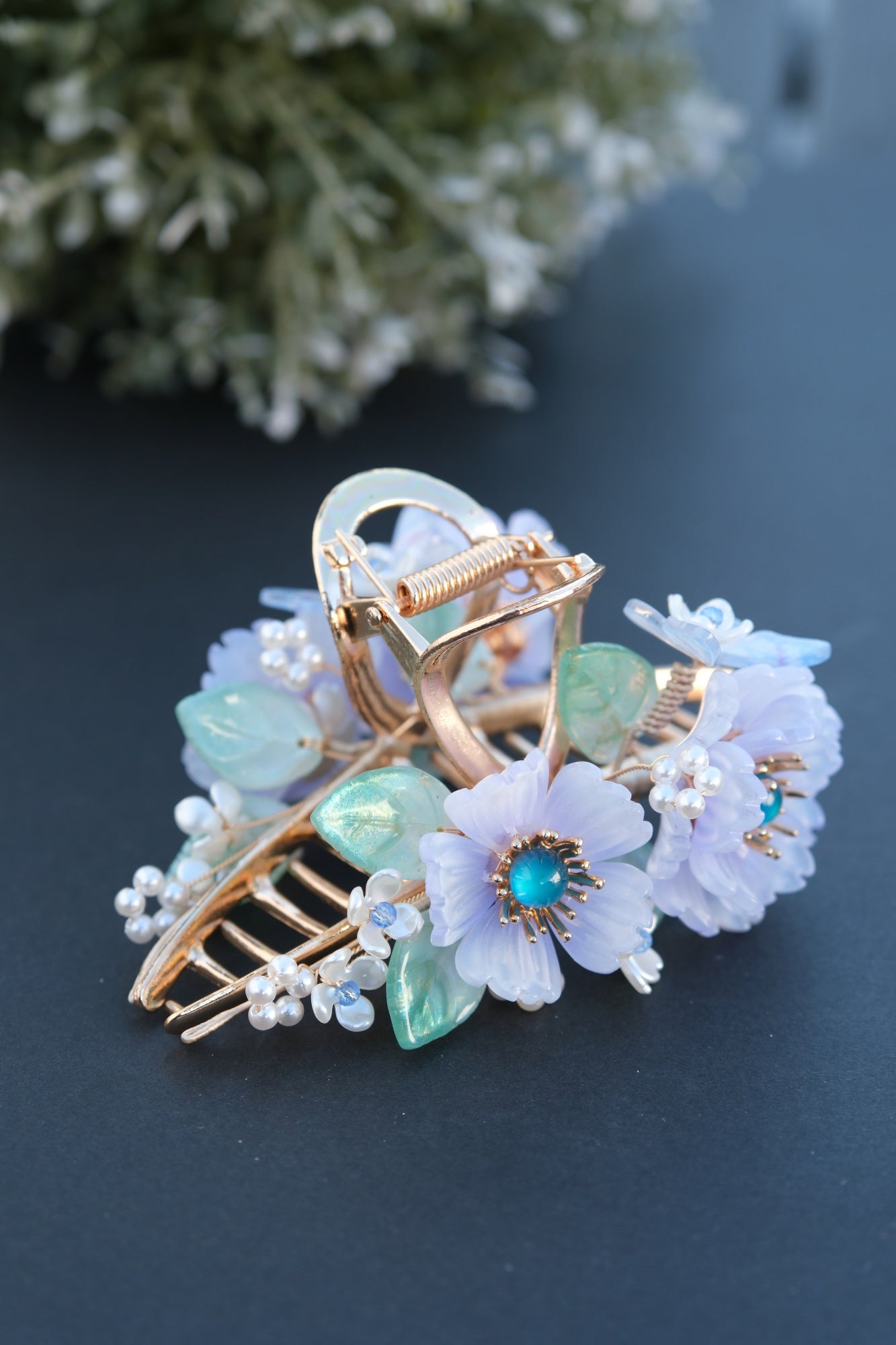 Colored Glaze Hair Claw