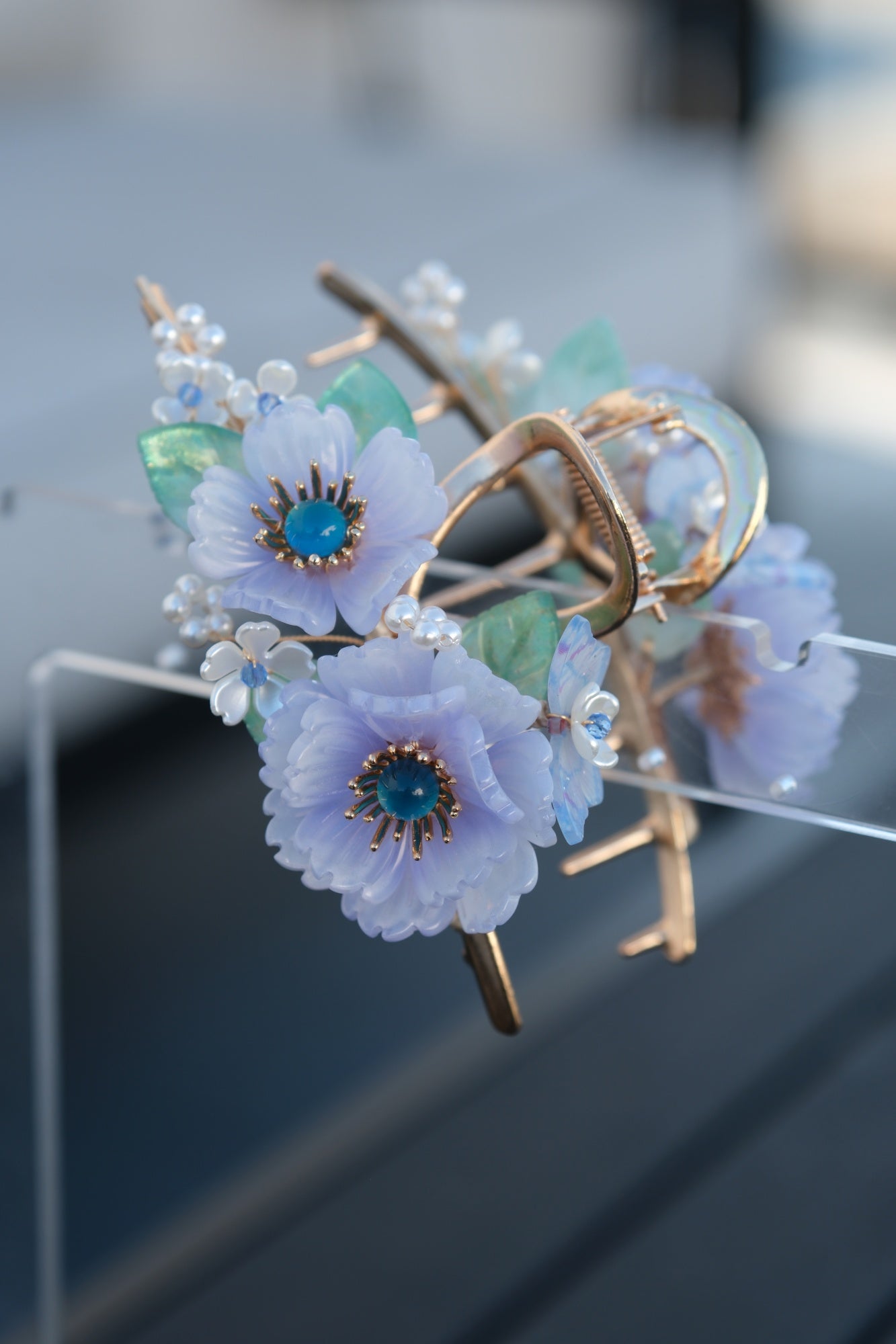 Colored Glaze Hair Claw