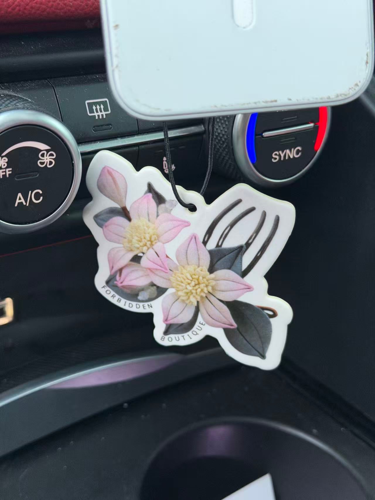 Hanging Car Refreshner -Flower Themed